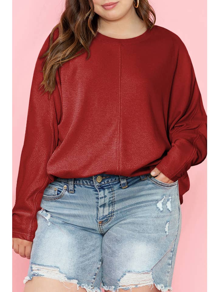 66DISCO - Wholesale Knit Top - Women's - Casual Basic Blank Solid Long Sleeve Tops (S-XL)