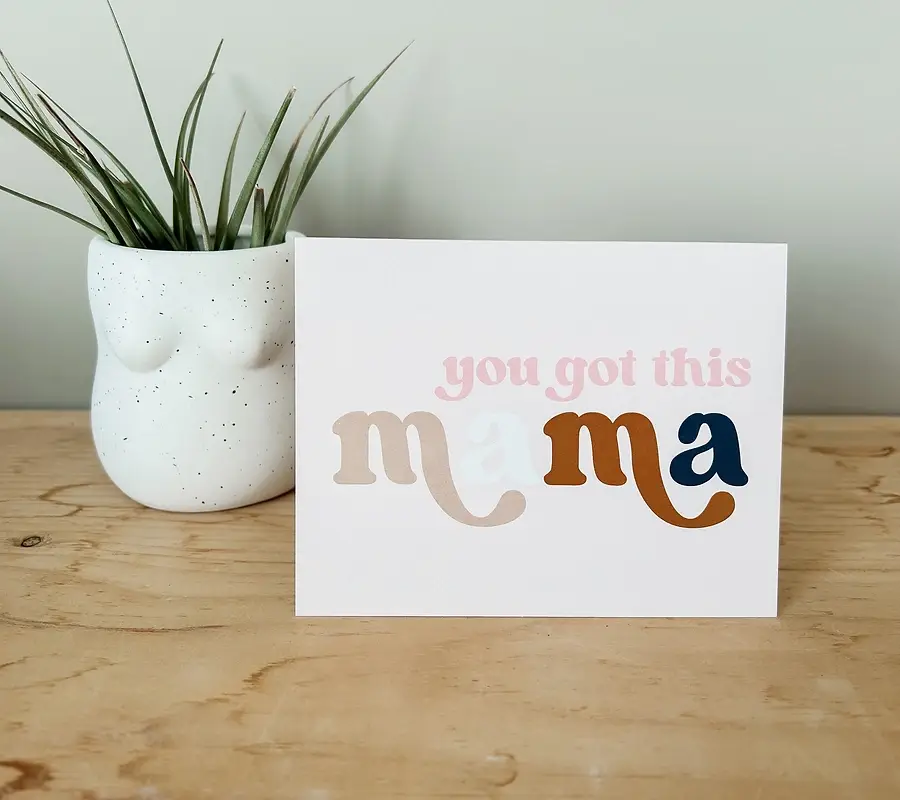 Card Construction Inc. - Wholesale Baby Card - You Got This Mama Card3