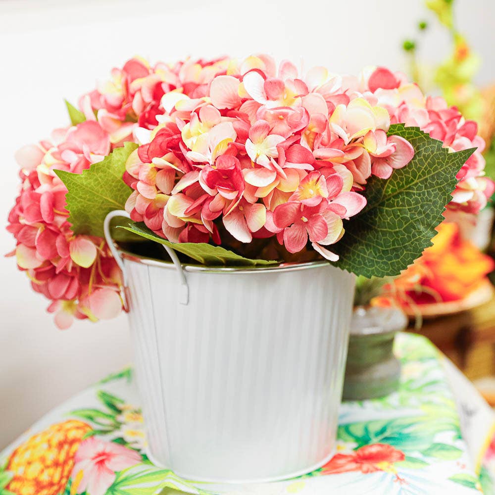 Factory Direct Craft - Vente Fleurs artificielles - Tige de fleur artificielle en polysilk d'hortensia de 19" - Choisir la couleur7