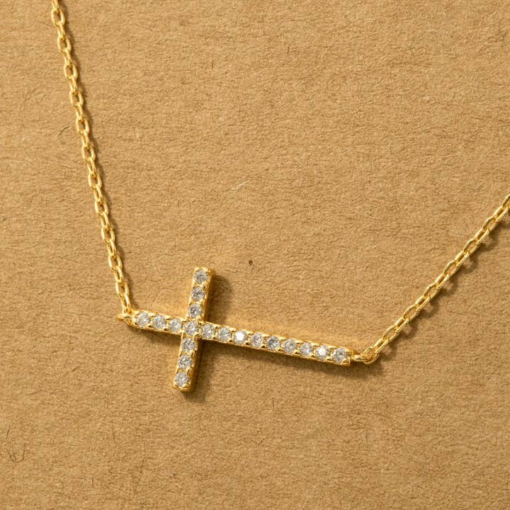 Fame Accessories - Wholesale Pendant/Charm Necklace - Cross Jewel Pendant Necklace3