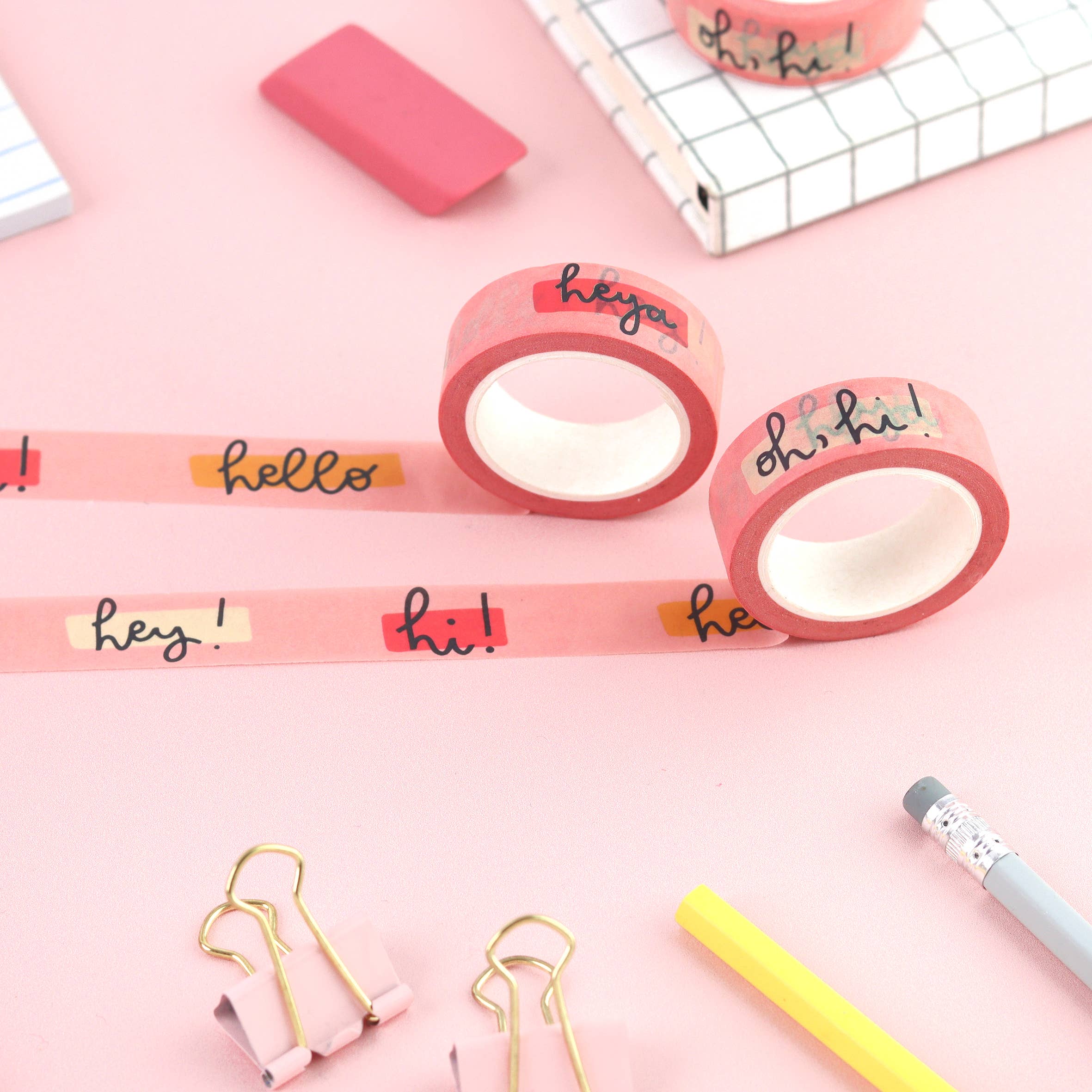Oh, Laura – wholesale Washi tape – washi tape - pink hello6
