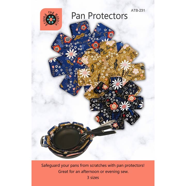 Pan Protectors | Sewing Pattern for wholesale by Around the Bobbin