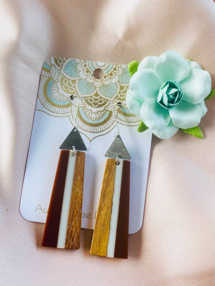 Artistic Wood Earrings 10 for wholesale by Autumn Rose Designs