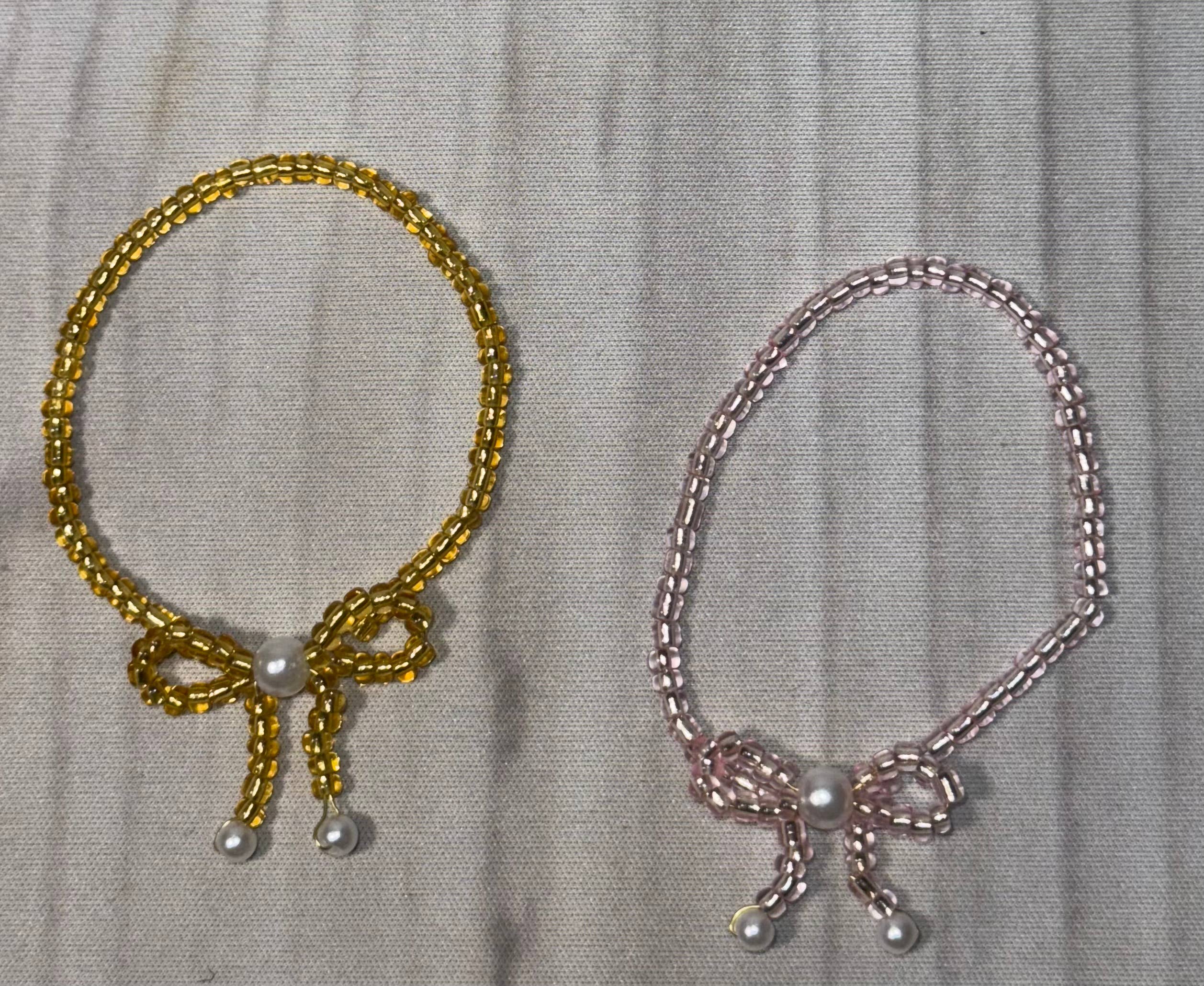 Clover Cottage - Vente Bracelet de perles – enfant - Bracelet Nœud Coquette4