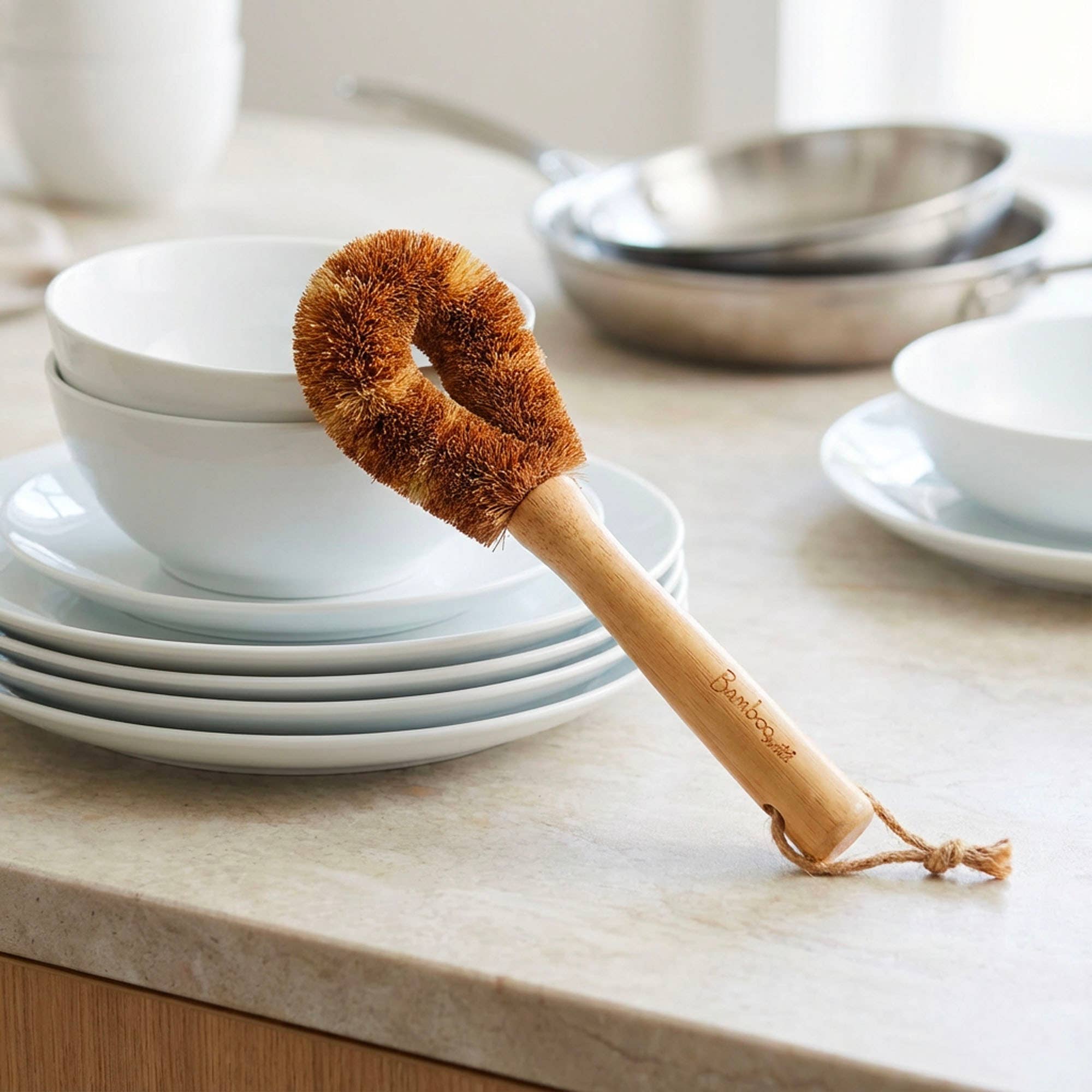 Bamboo Switch - Vendita all'ingrosso Spazzola per pulire - Spazzola per la pulizia delle bottiglie in bambù7