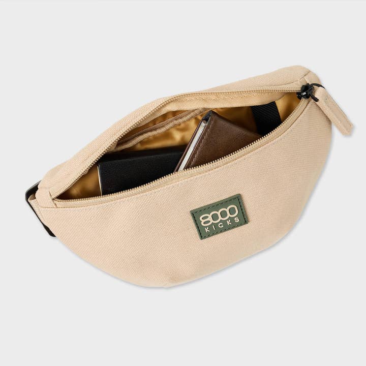 8000 Kicks Europe - Wholesale Belt bag – Unisex - Hemp Fanny Pack Beige2