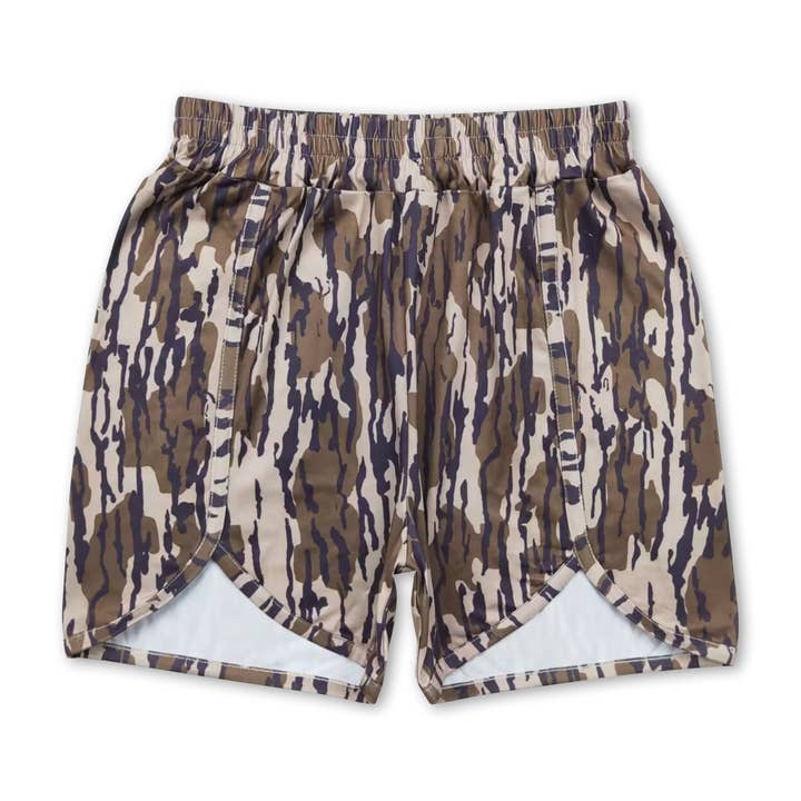 Yawoo Garments - Wholesale Mommy & Me Sets - Khaki camo adult women mommy and me shorts