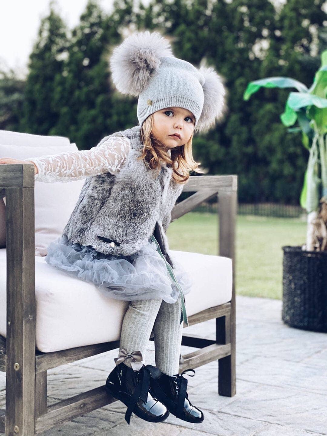 Petite Maison Kids – wholesale Beanie – Kids – Nikita Double Pom Angora Hat1