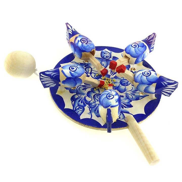 GSZ corporation DBA Gabriella's Gifts - Wholesale Wood Toy - Kids - Hand Painted Wooden Pecking Chickens Hens Toy