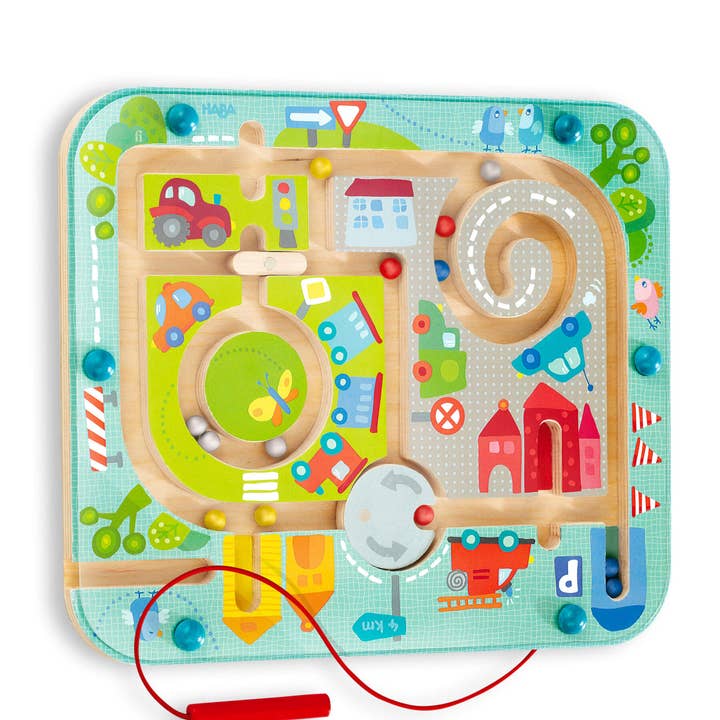 Jeu de puzzle magnétique Labyrinthe de ville pour la vente par HABA USA
