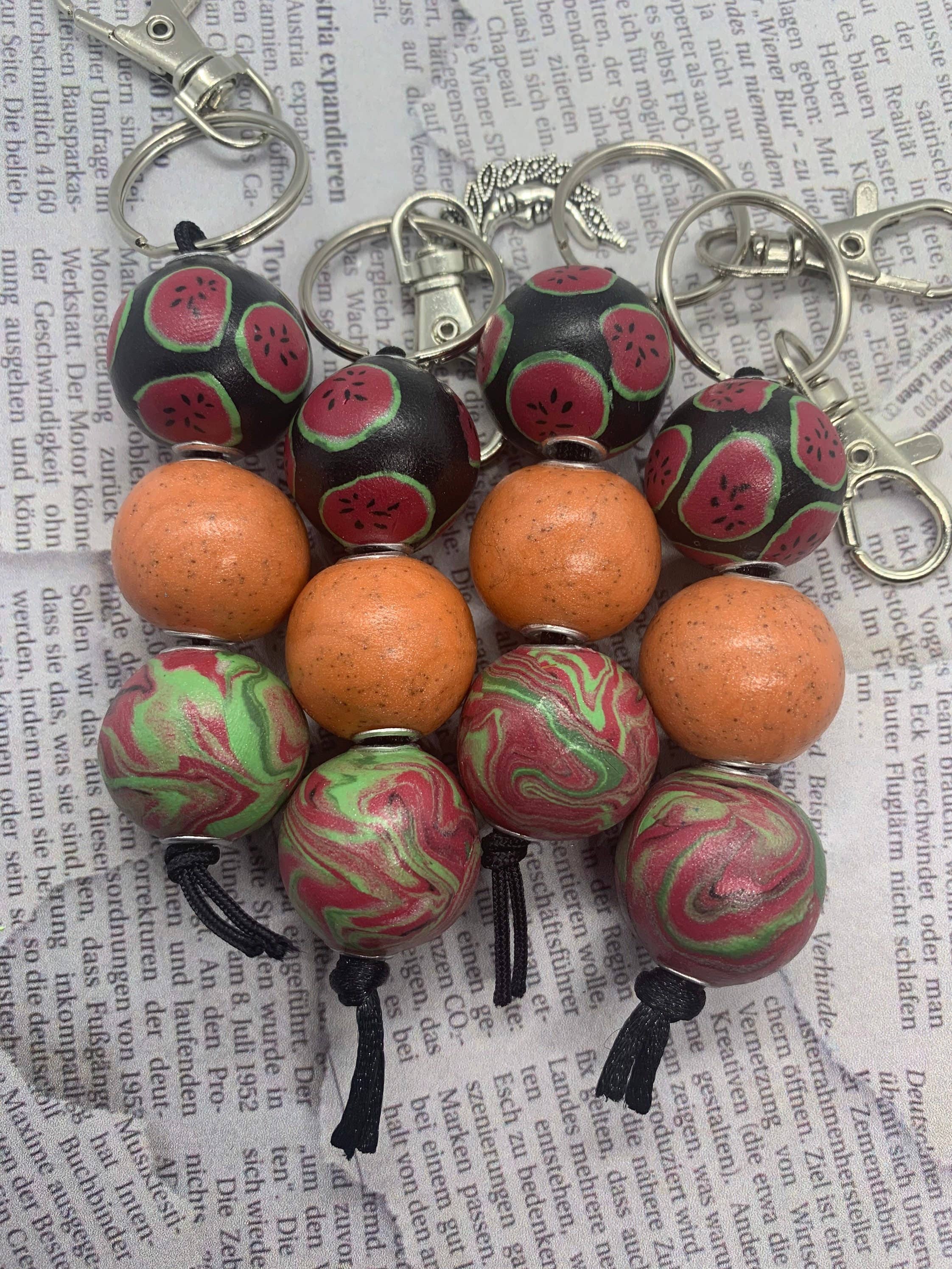 StayTay Store – wholesale Keychain – Women's – Summelon | Polymer Clay Keychain | Purse Accessory | Zipper Pull  | Keychain For Purse | Backpack Zipper Keyring4