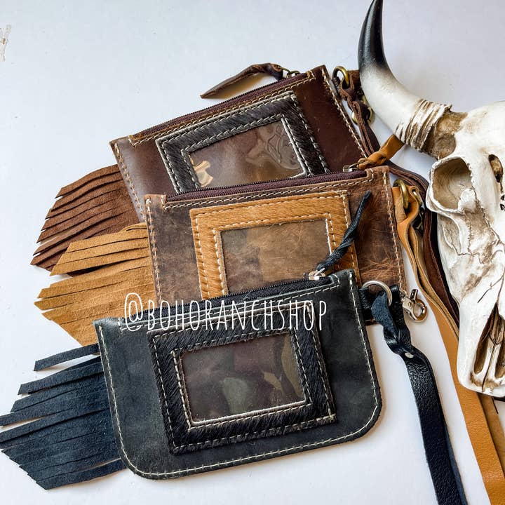 Boho Ranch Shop - Wholesale Wallet - Women's - Kenzie Western Keychain ID Leather Wallet