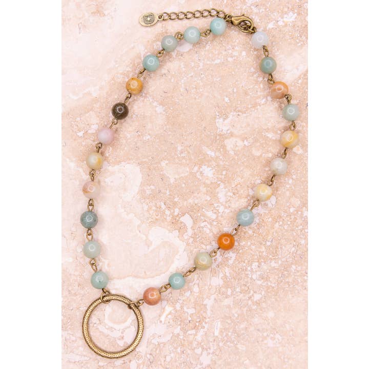 Dylan Designs - Wholesale Beaded/Pearl Necklace - Shay Necklace in Amazonite5