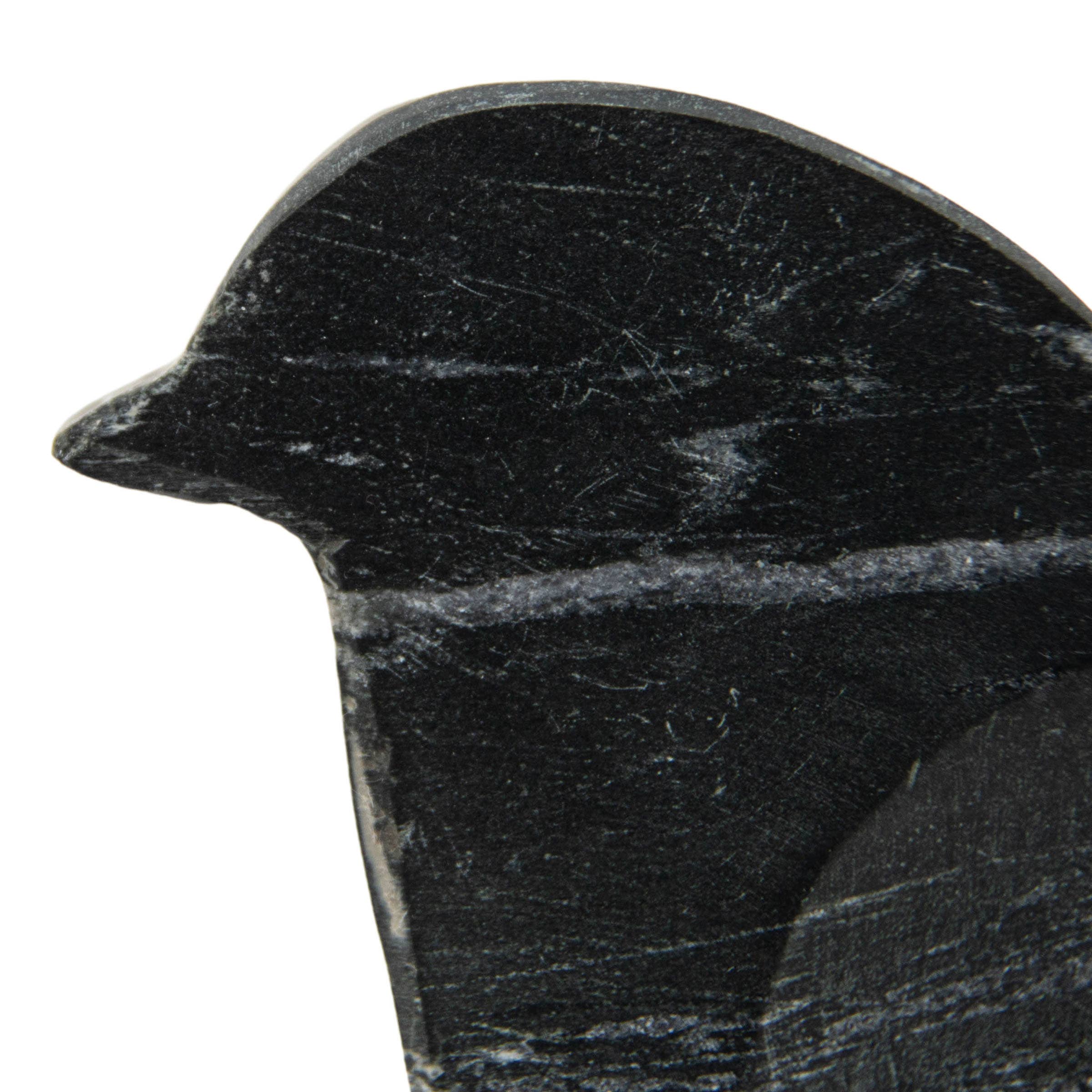 Foreside Home & Garden - Wholesale Spoon Rest - Black Marble Bird Shaped Spoon Rest3