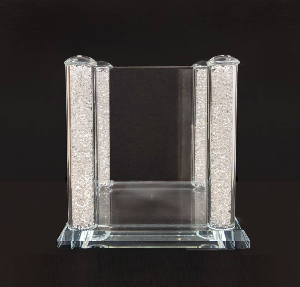 Collection by Nouvelle - Wholesale Utensil Holder - Clear Crystal-Filled Utensil Holder1