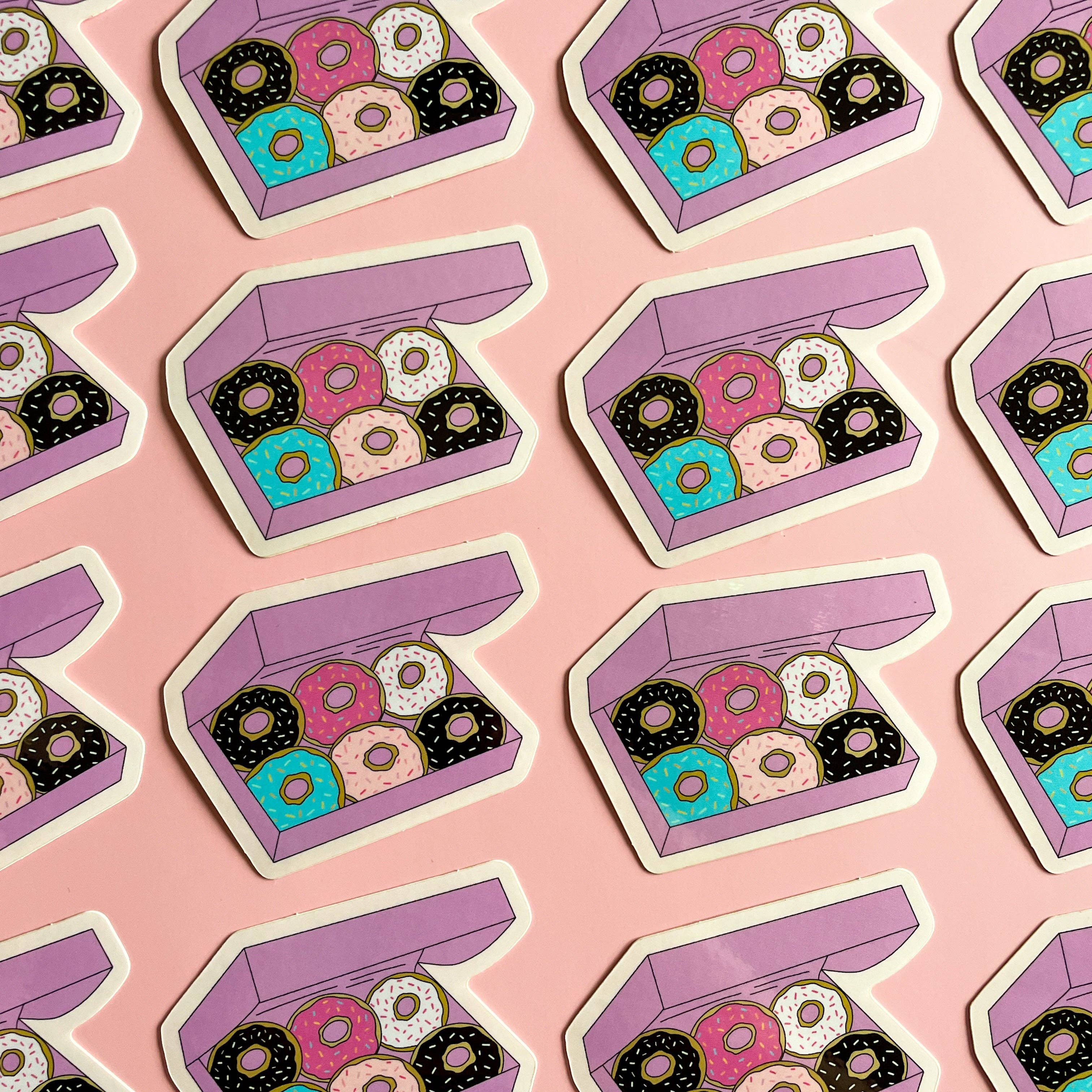 Stark + Stanley - Wholesale Sticker - Donut Sticker, Donut Box Sticker1