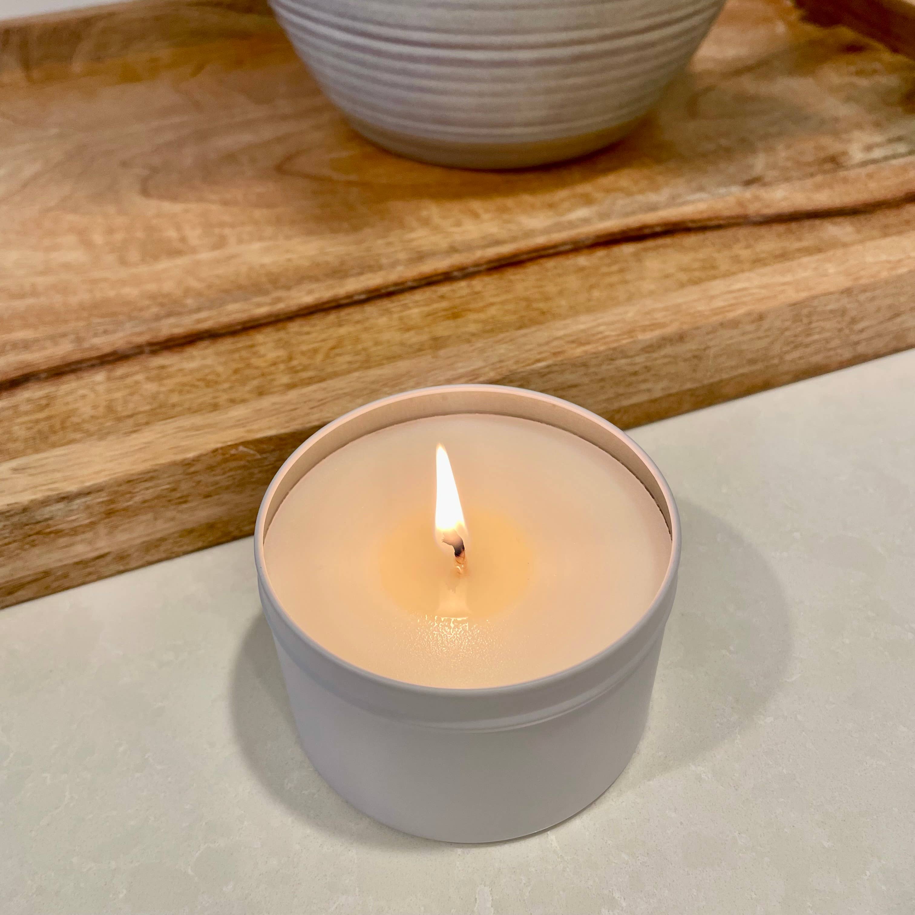 Hillhouse Naturals/Field+Fleur - Wholesale Travel Candles - Cashmere Candle In White Tin 5oz. Ctn. 61