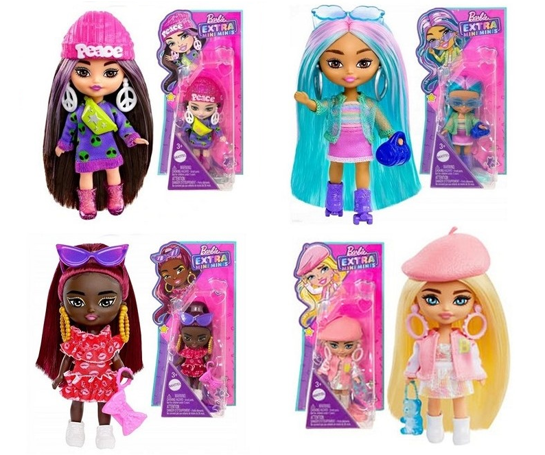 KIDDY-MOOV - Wholesale Doll - Kids - Barbie Extra Mini Assorted Doll 8x16cm0