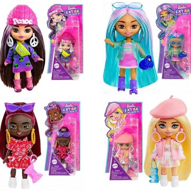 Barbie Extra Mini Muñeca Surtida 8x16cm y otras tendencias de Resultados para muñecas al por mayor. Devoluciones gratuitas y condiciones de pago a 60 días en Faire en Faire.