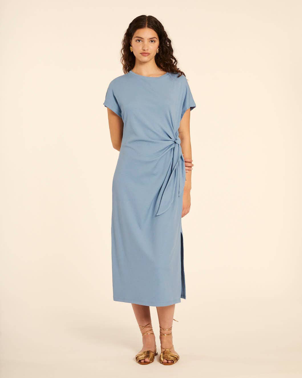 Pepaloves - Wholesale Dress - Women's - VESTIDO CANALE ANUDADO AZUL1