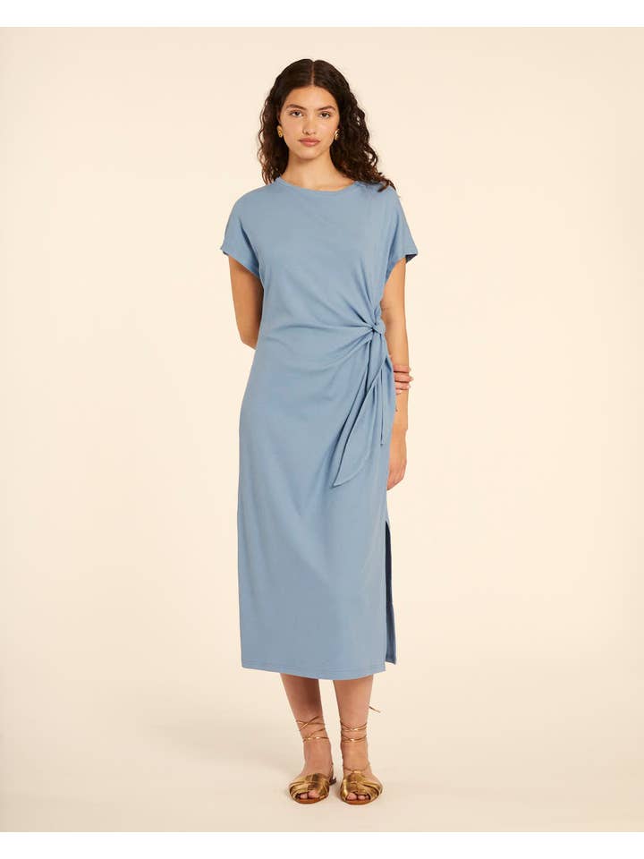 Pepaloves - Wholesale Dress - Women's - VESTIDO CANALE ANUDADO AZUL1