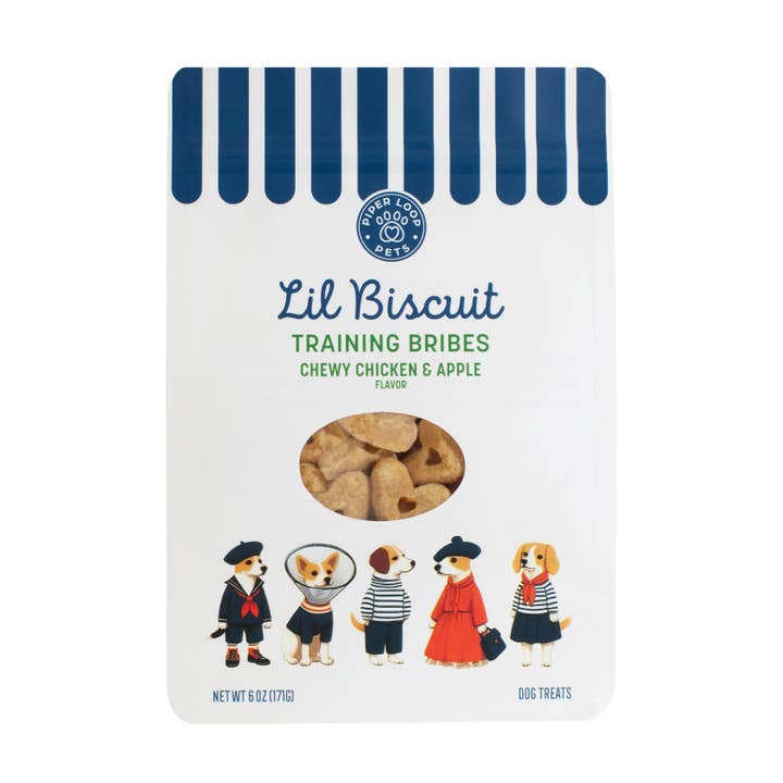 ON-THE-GO TRAINING BRIBES 12 per case - Chewy Chicken & Apple with Probiotics for wholesale by Piper Loop Pets