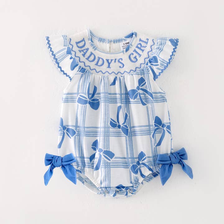 Auraquise - Wholesale Dress - Kids - Kids "DADDY'S GIRL/BOY" Embroidered Smocked Matching Clothes