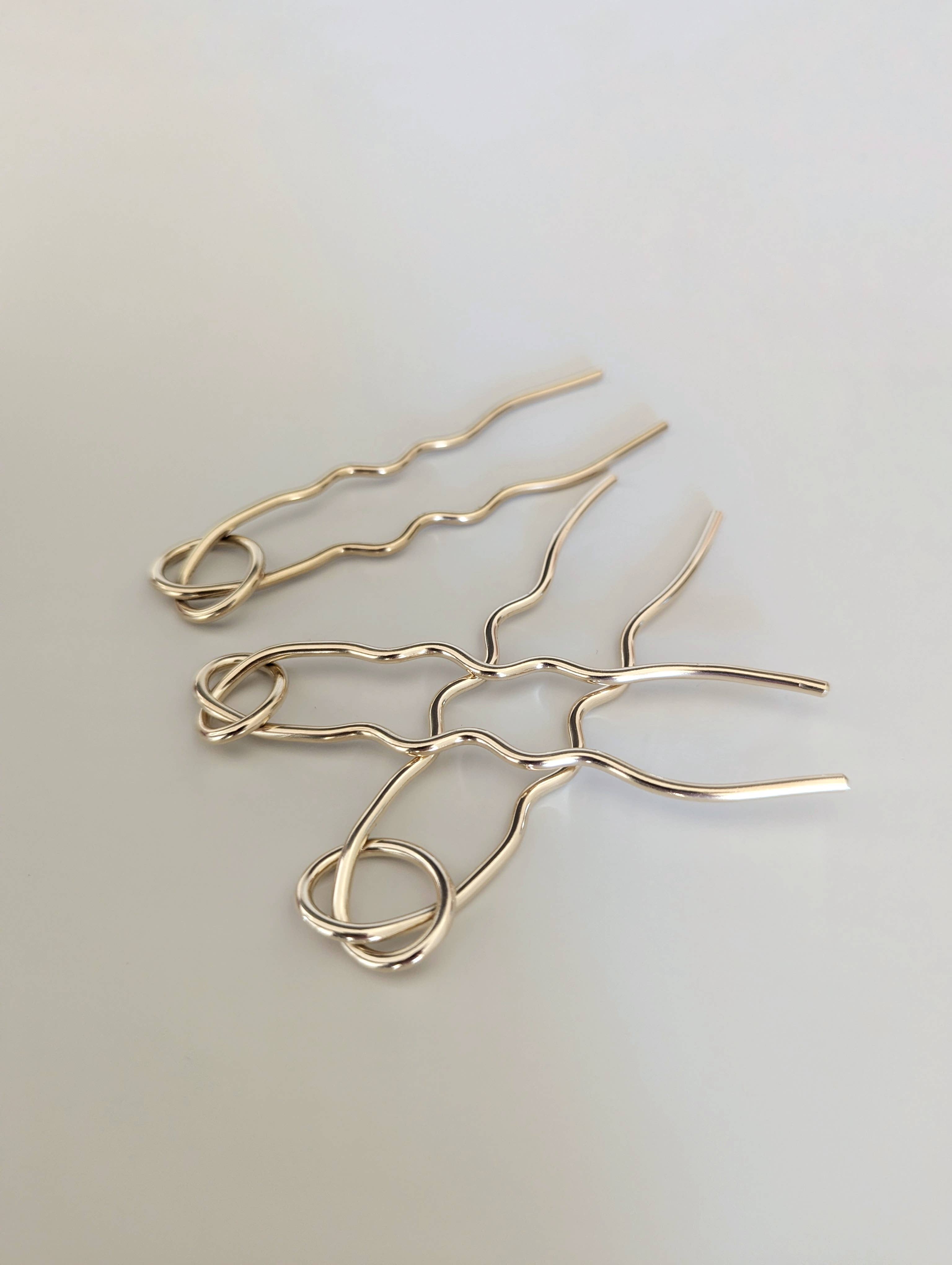 Vanderzee - Vente Épingles à cheveux - Fourche à cheveux avec nœud d'amour4