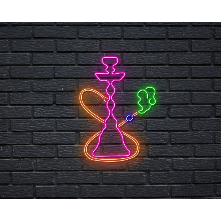 Glow Neon - Wholesale Neon Sign - Hookah Shisha Neon Sign, Shisha Bar Smoke Deco1