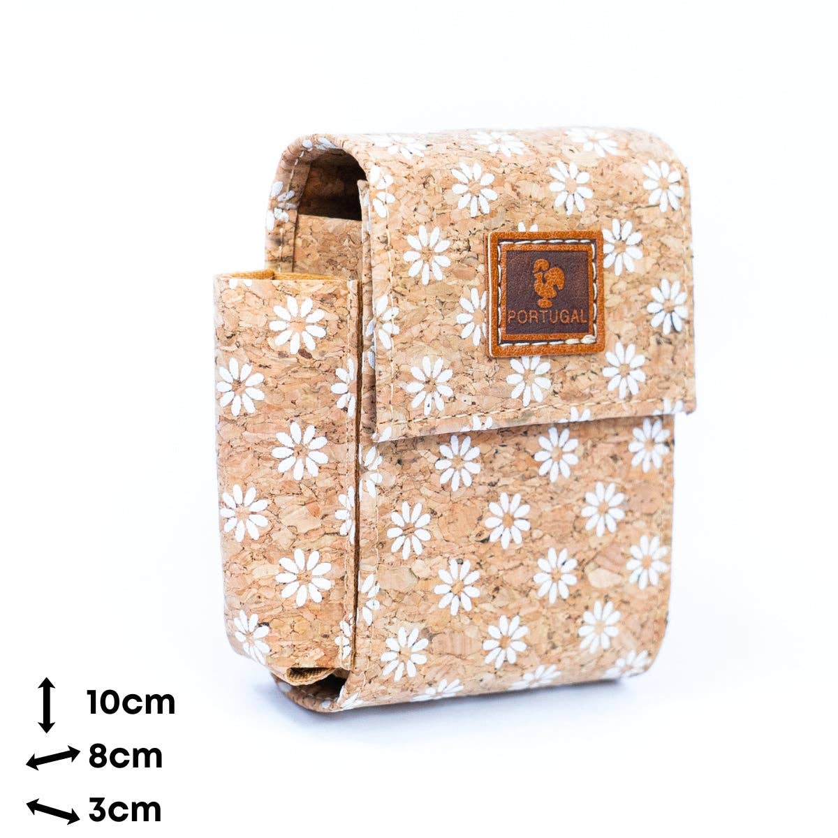 Meninas Bonitas Cork - Wholesale Cigarette Case - Floral Print Cork Cigarette and Lighter Holder BAGD-313A-MIX-6（6units）11