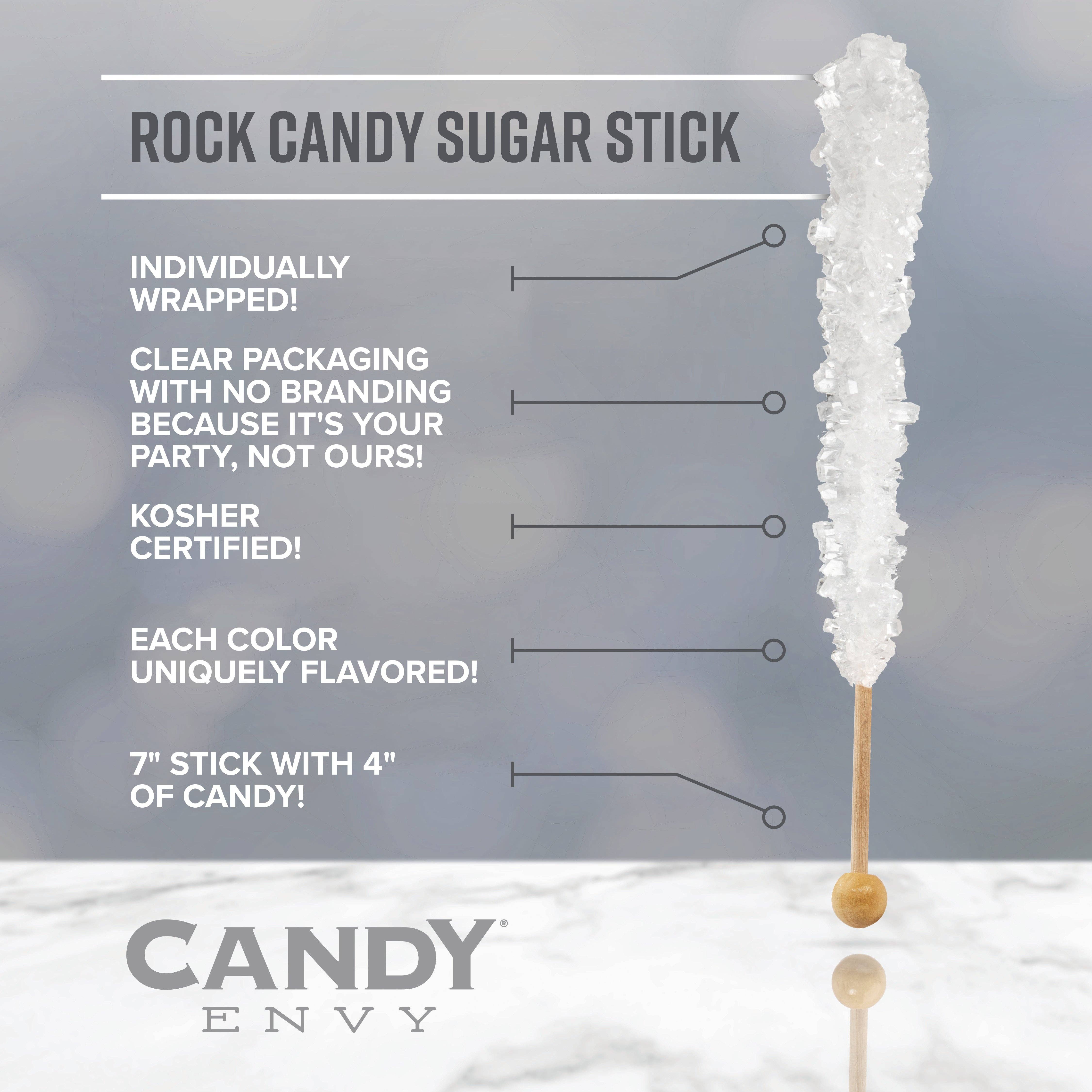 Candy Envy - Wholesale Hard Candy - Black Rock Candy Sugar Sticks - Black Cherry Flavor3