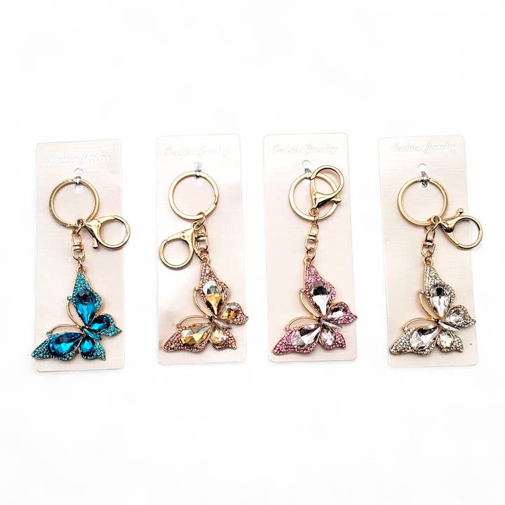 Butterfly Crystal Keychain – 4 Assorted Colors and other Purchase Wholesale crystal keychain. Free Returns & Net 60 Terms on Faire trending on Faire.