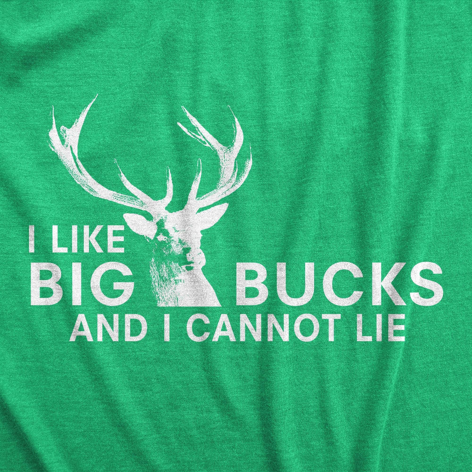 Crazy Dog T-Shirts - Wholesale Screen Printed T-Shirt - Men's - I Like Big Bucks Men's Tshirt Hunting Graphic Tee Western T5