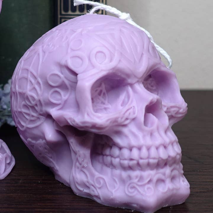 Daemon srls - Vendita all'ingrosso Candele regalo - TESCHIO – Candela artigianale profumata in cera di soia, misura grande4