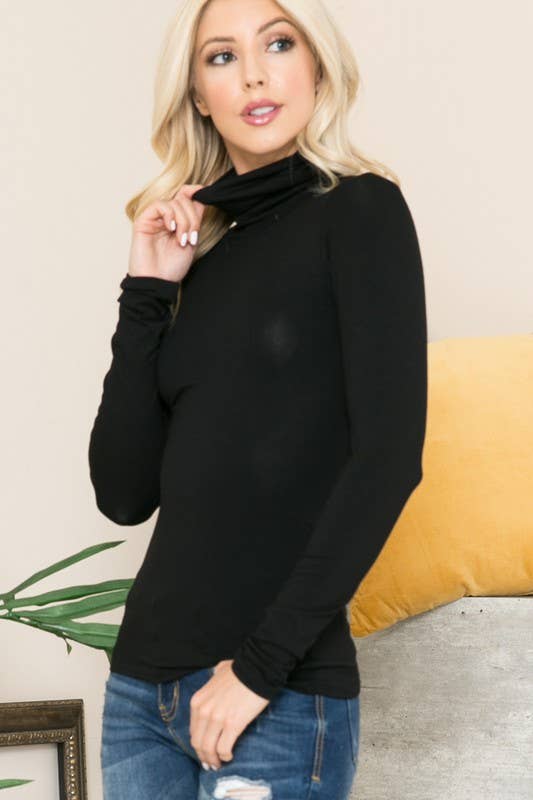 Pink Irene Wholesale - Vendita all'ingrosso Top in maglia - Donna - TOP BASIC TINTA UNITA COLLO ALTO MANICA LUNGA11