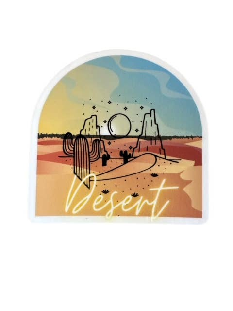 Desert Vinyl Sticker for engroshandel hos Mon Amie Jewelry
