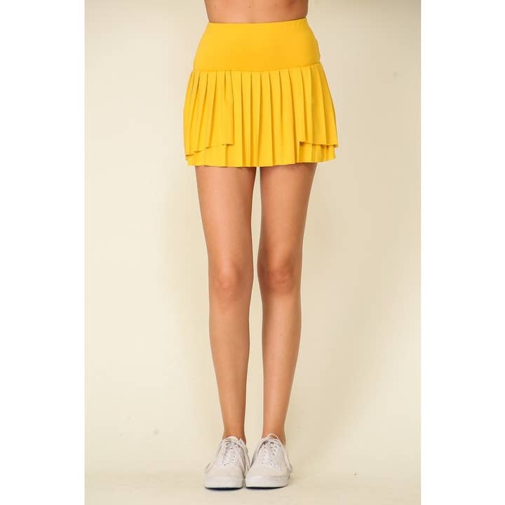 Paperdoll - Wholesale Skort - Women's - High waisted pleated tennis skort