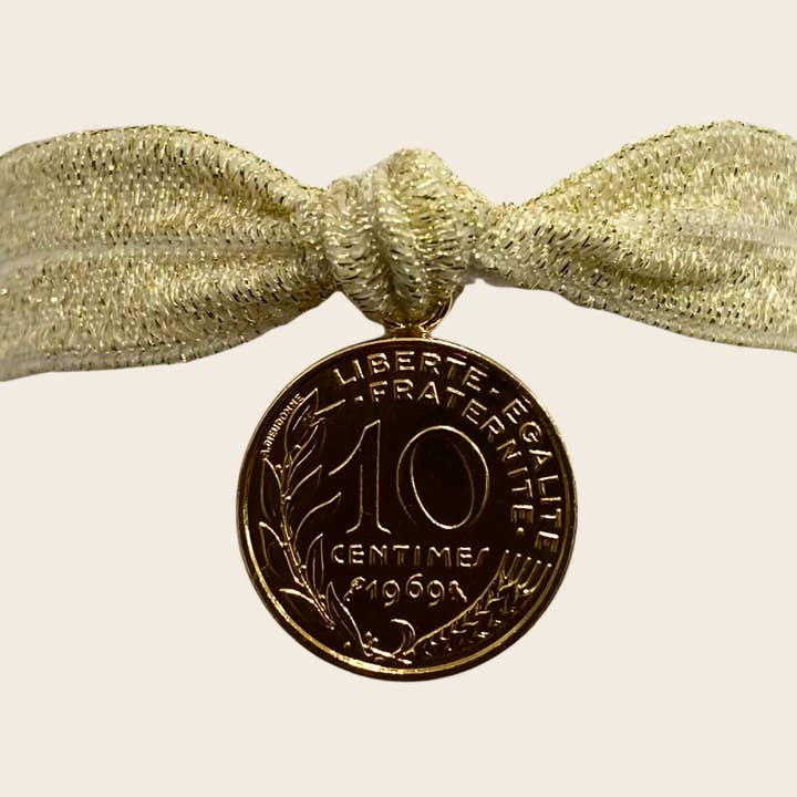 The glittery gold elastic for wholesale by Maison Amour