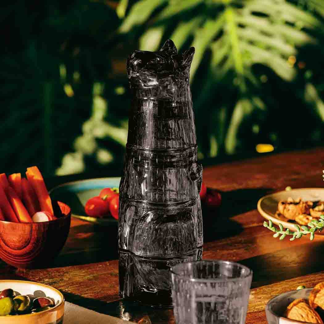 DOIY - Wholesale Drinking Glass/Cup - Black Kitty Stackable Glasses4