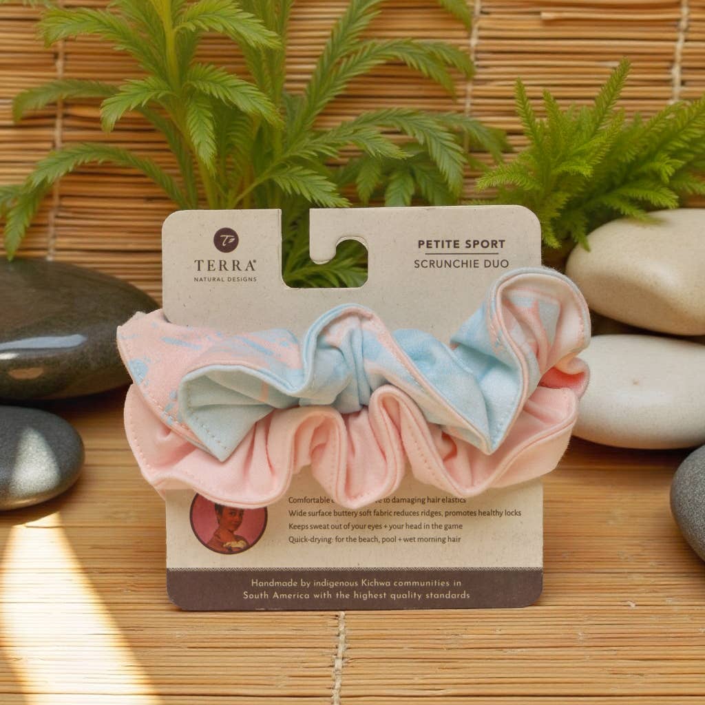 Terra Natural Designs - Vendita all'ingrosso Scrunchie - Donna - Elastico sportivo Petite Duo