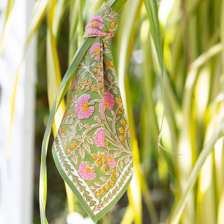 Pomegranate Inc - Wholesale Dinner & Cloth Napkin - Cactus Flower Fern & Flamingo Napkin | Set of 42