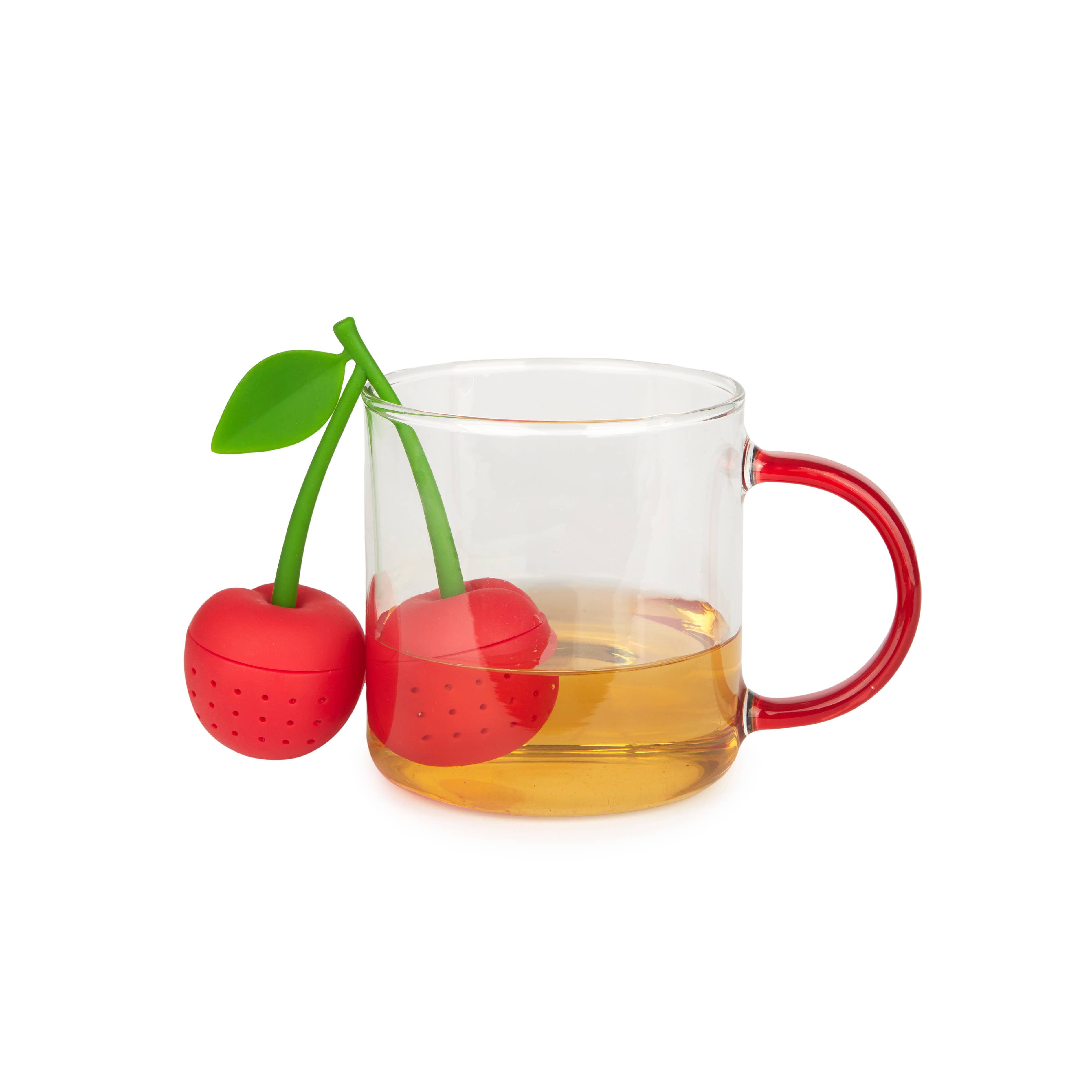 Balvi - Wholesale Tea Strainer/Infuser - Cherry red double tea infuser silicone13