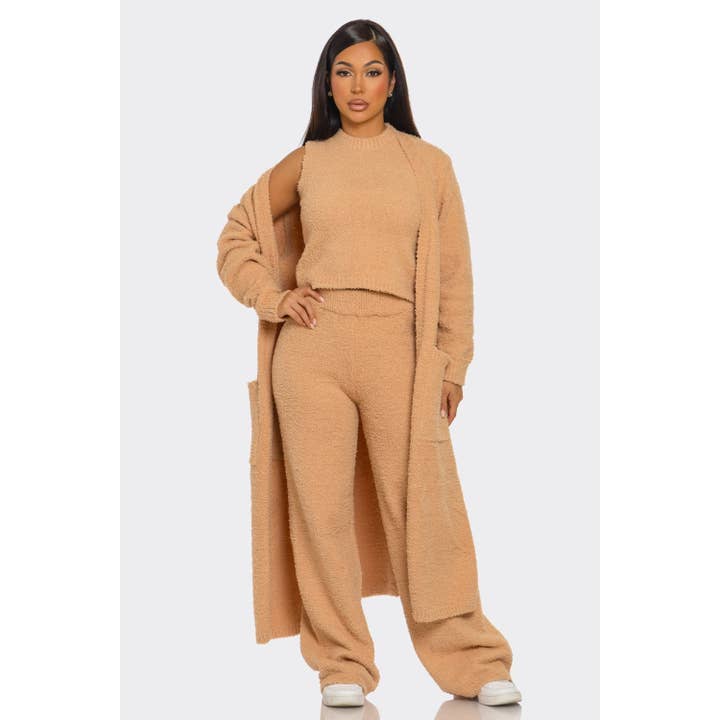 3 Piece Set Fuzzy Cozy for wholesale by DORCAS