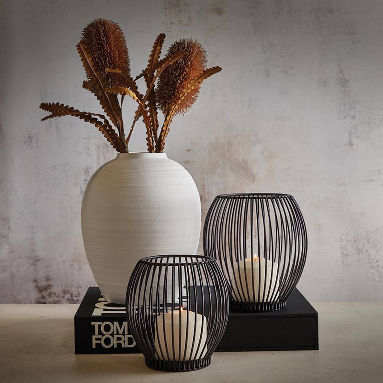 47th & Main (Creative Brands) - Wholesale Vase - White Vase - Large1