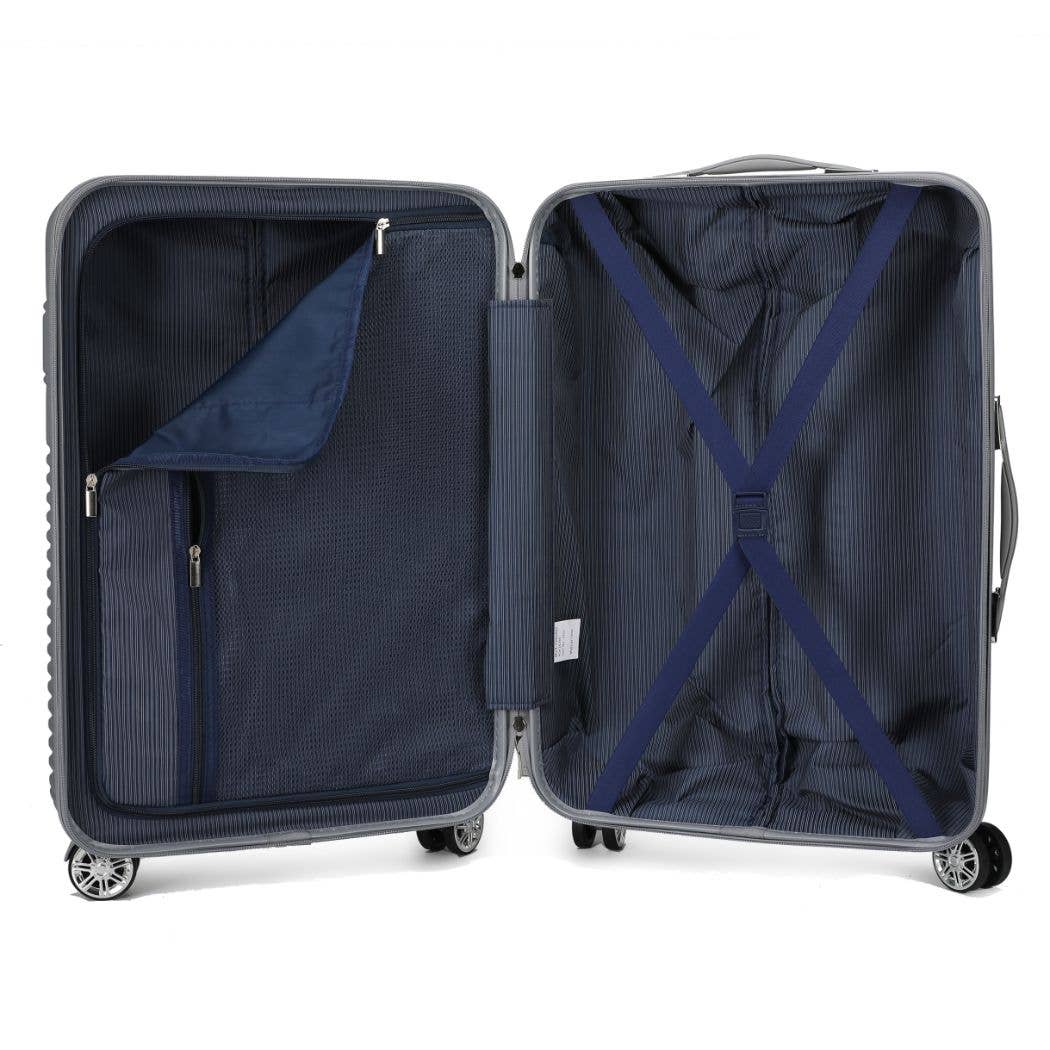 MKF Collection - Wholesale Luggage - Mykonos Luggage Set- Extra Large, Large, Medium and Small5