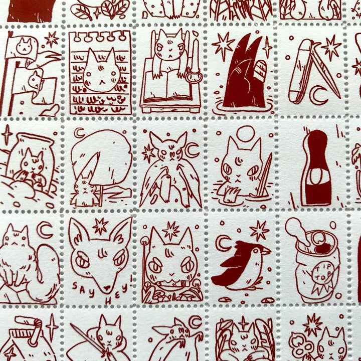 The Portland Stamp Company - Wholesale Rubber/Decorative Stamp - Creatures by Deth P. Sun - Lick & Stick Stamps2