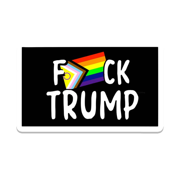 Fuck Trump LGBTQ | Politik | Wasserfester Aufkleber für den Großhandel von SlapPolitics Stickers