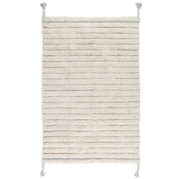 Waschbarer Baumwollteppich DALIA BLEU für Kinder für den Großhandel von SDC DECOKIDS