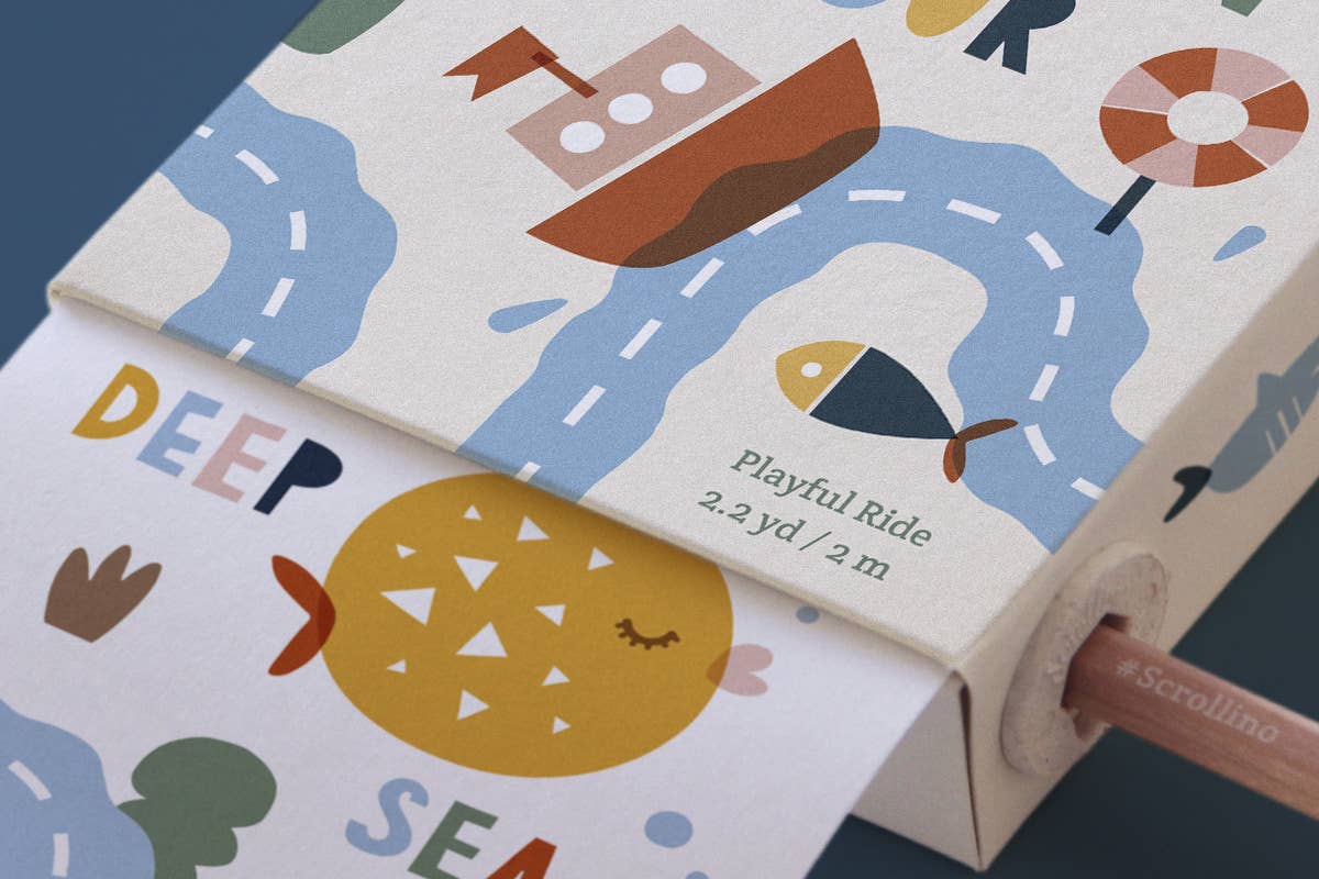 Scrollino - Venta al por mayor Libro para colorear y cuaderno de actividades - Niños y bebés - Libro creativo para niños - Scrollino TOUR OCÉANO4