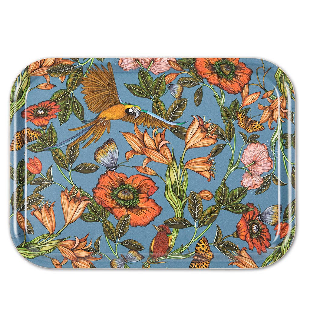 Nadja Wedin design - Wholesale Serving Tray - Tray 11x8” (27x20 cm) Parrot1